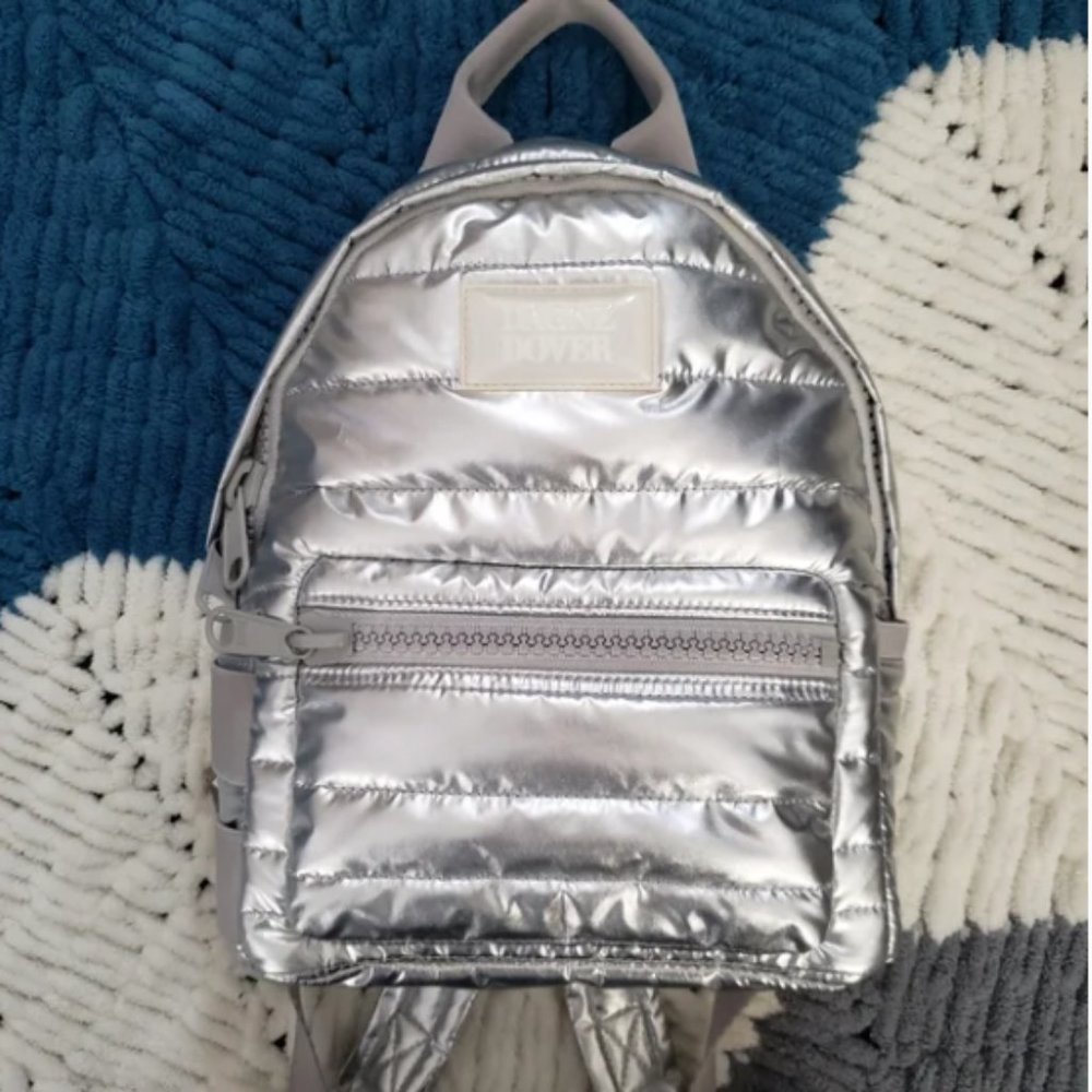 DAGNE DOVER Small Dakota in Silver Puff EUC